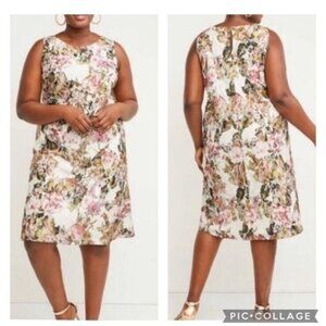 Lane Bryant Floral Lace Sleeveless Dress NEW Plus Size 14